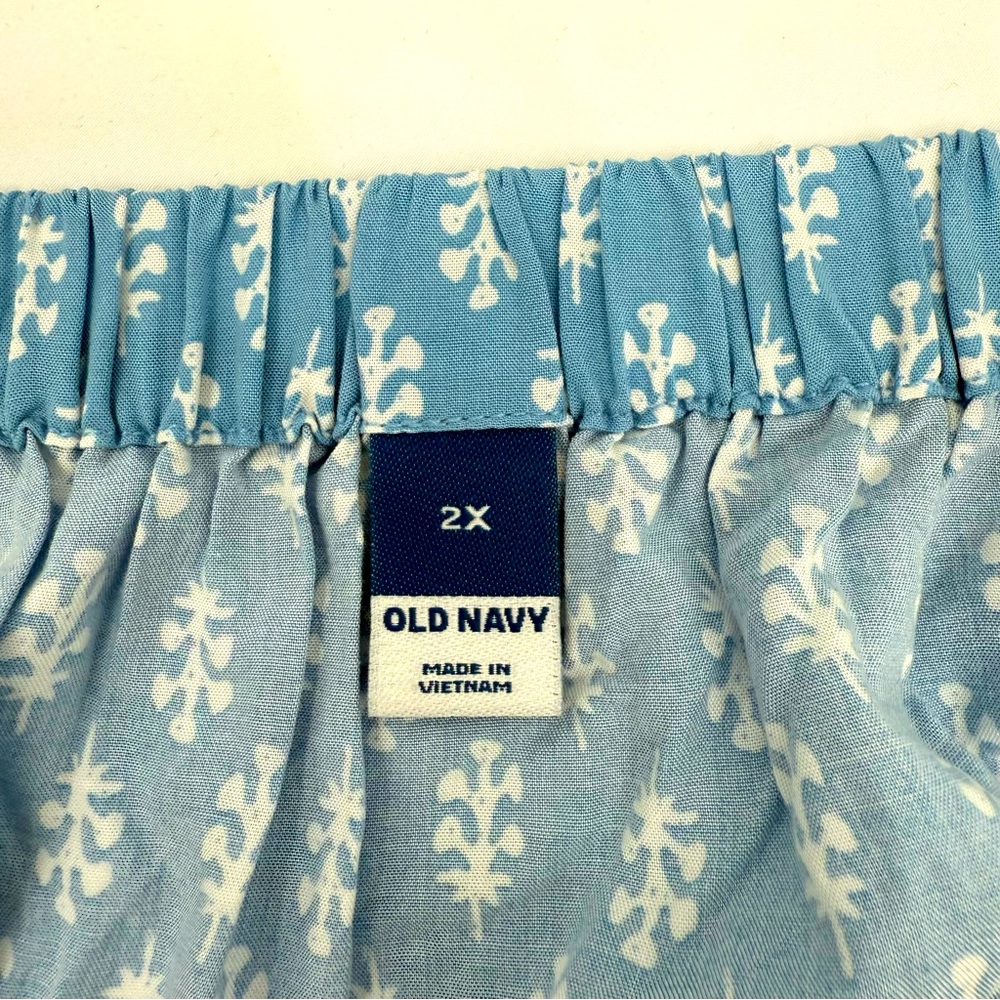 Old Navy Tie Back‎ Swing Cami Size 2X Bundle of 2 Blue Brown Flowercore Casual - Picture 6 of 12
